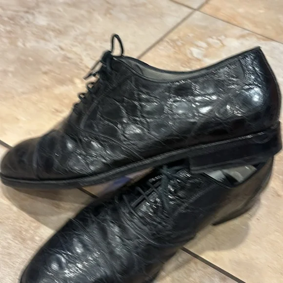 Lorenzo Banfi Man’s Italian Shoe Crocodile Dressing size 8 - Picture 6 of 16